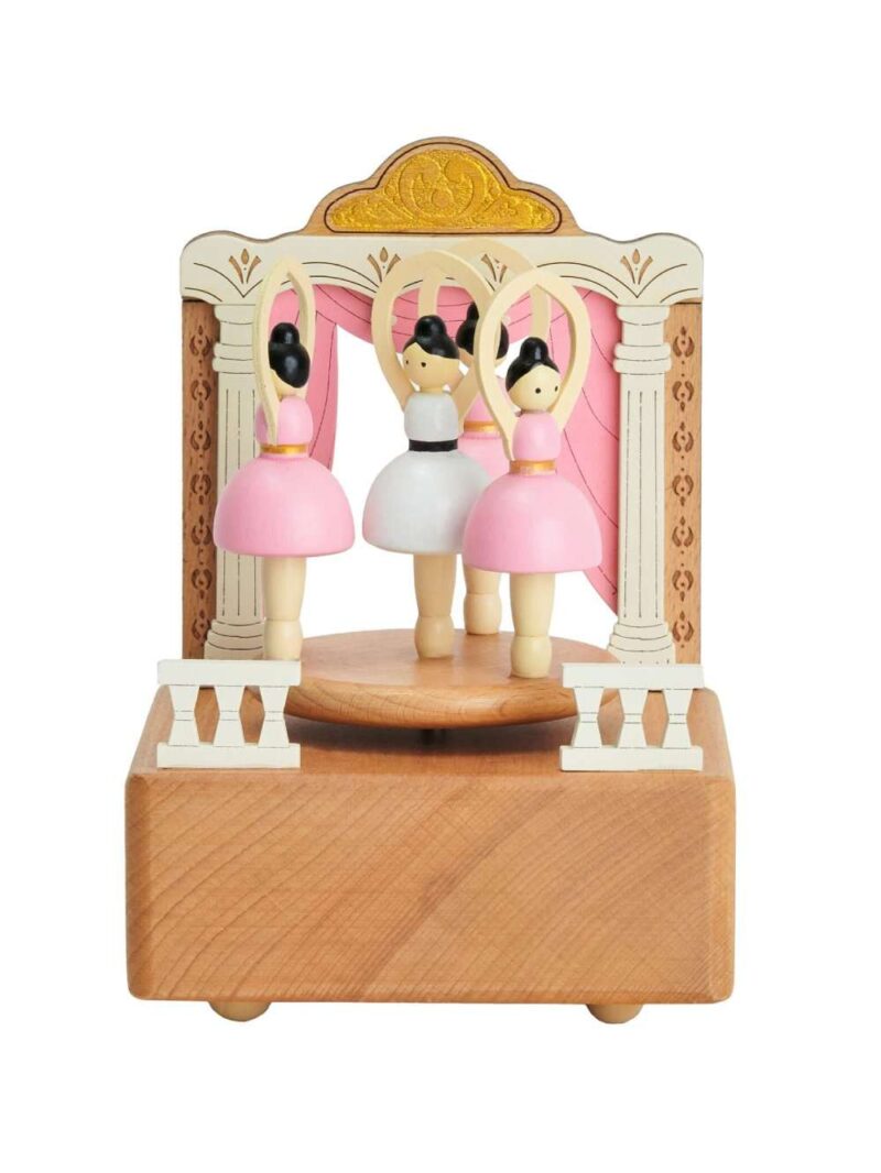Carillon Ballerine Con Movimento Musicale Collezione Wood Carillon Di Henriette