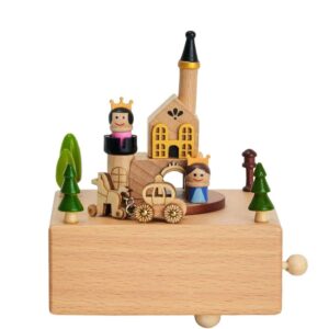 Carillon Castello con Movimento Musicale Collezione Wood Carillon di Henriette