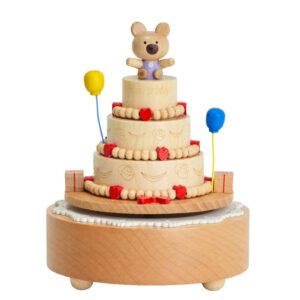 Carillon Torta con Movimento Musicale Collezione Wood Carillon di Henriette