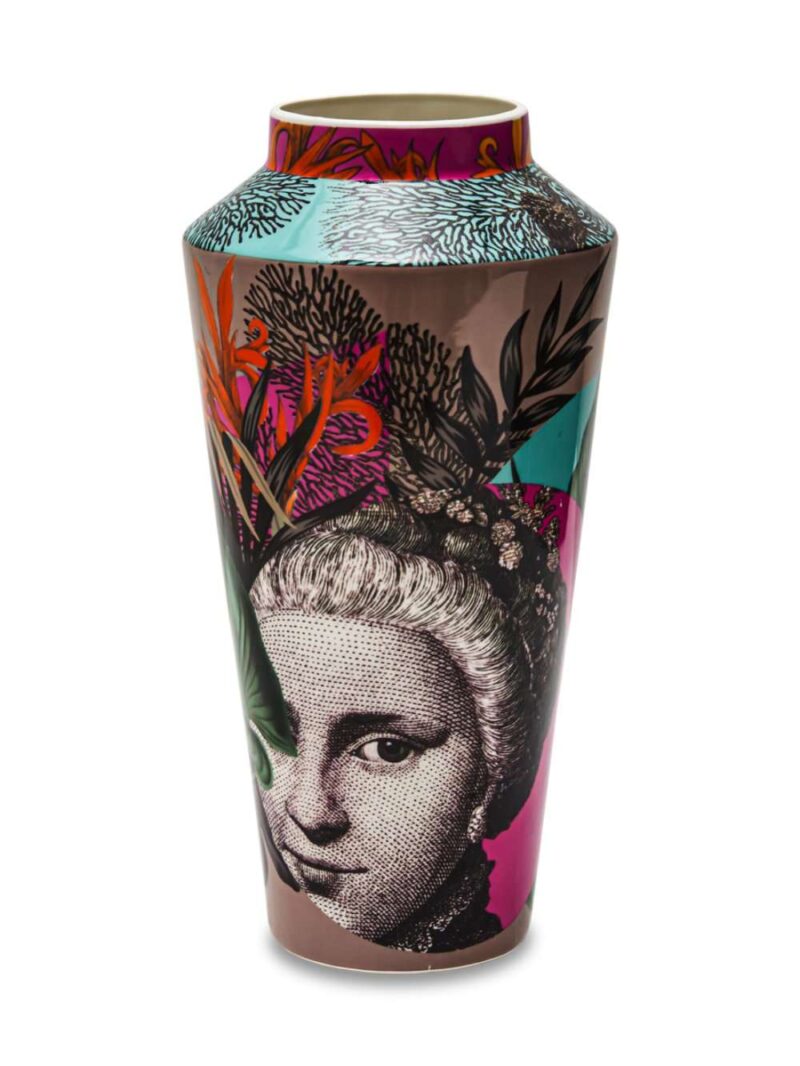 Vaso In Porcellana Decorato H33 Cm Collezione Marie Antoinette Di Henriette