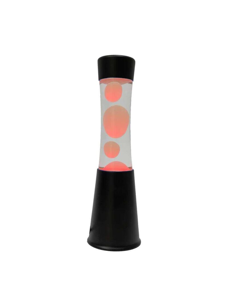 Lampada Lava Led Con Base Nera 7 Colori A Scelta