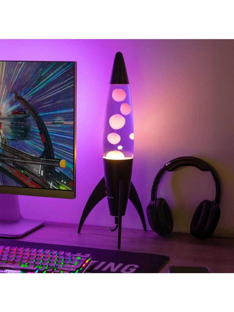 Lampada Di Lava Razzo Viola
