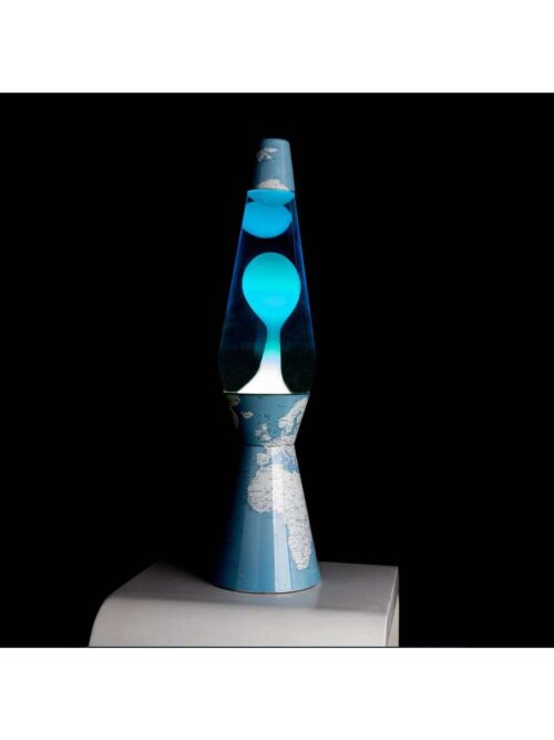 Lampada di Lava Bullet Mundo Liquido Blu e Lava Bianca