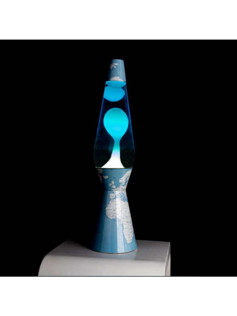Lt1646A Lampada Di Lava Bullet Mundo Liquido Blu E Lava Bianca
