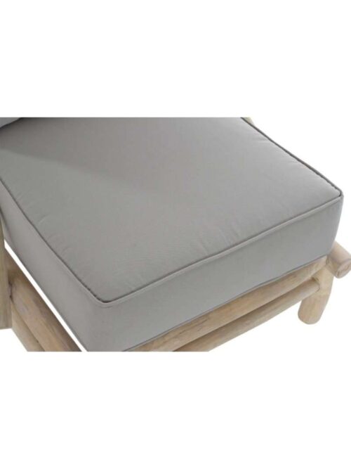 Poltrona da Giardino in Teak Naturale con Cuscini