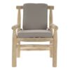 Sedia Poltrona Da Giardino In Teak Naturale