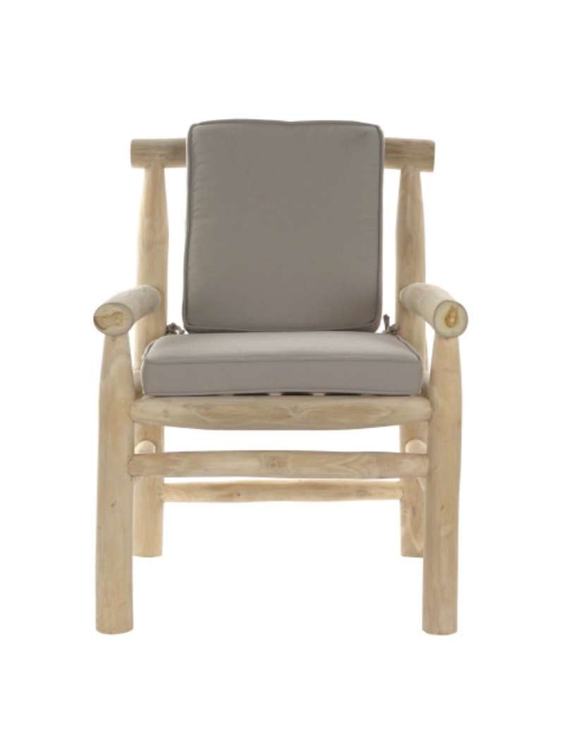 Sedia Poltrona Da Giardino In Teak Naturale