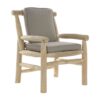 Sedia Poltrona Da Giardino In Teak Naturale