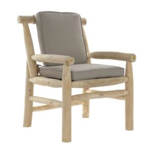 Sedia Poltrona da Giardino in Teak Naturale