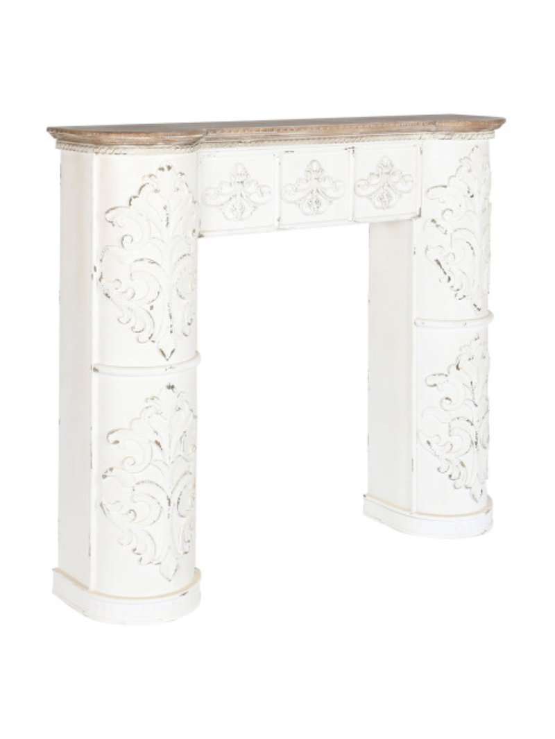 Consolle Camino In Legno Di Abete 128X114