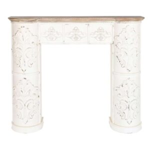 Consolle Camino in Legno di Abete 128x114
