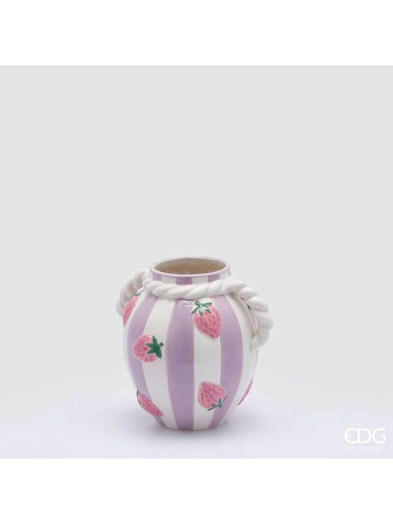 Vaso In Ceramica Fragole