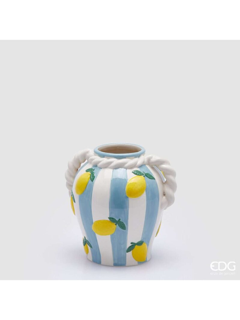 Vaso In Ceramica Limoni