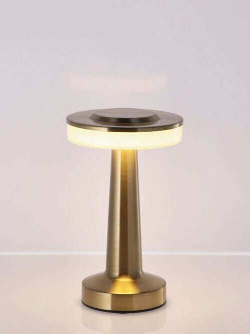 Lampada da Tavolo Touch Ricaricabile Qirat Oro