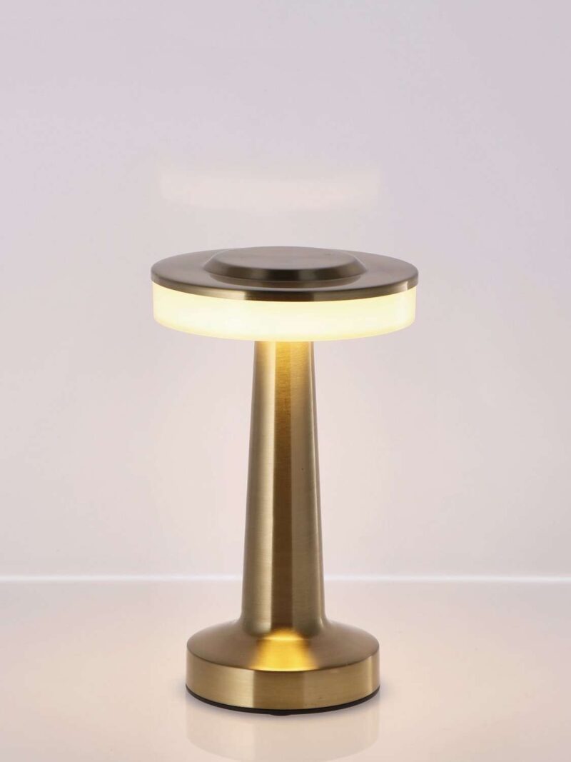 Lampada Da Tavolo Touch Ricaricabile Qirat Oro
