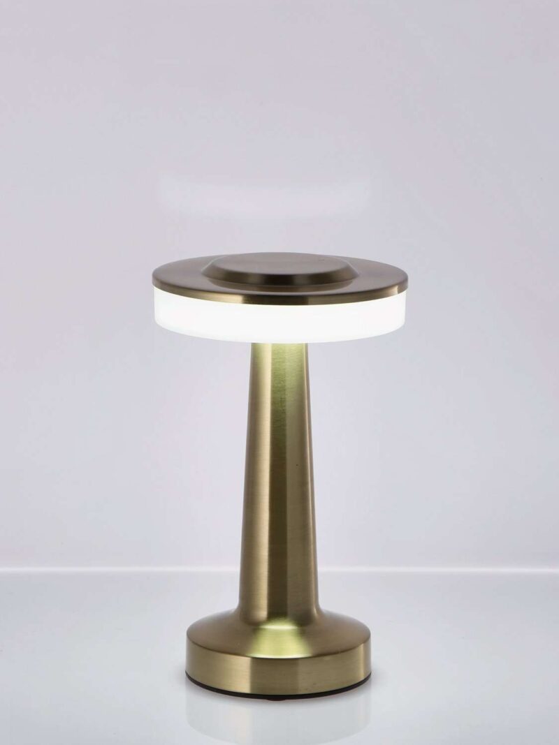 Lampada Da Tavolo Touch Ricaricabile Qirat Oro