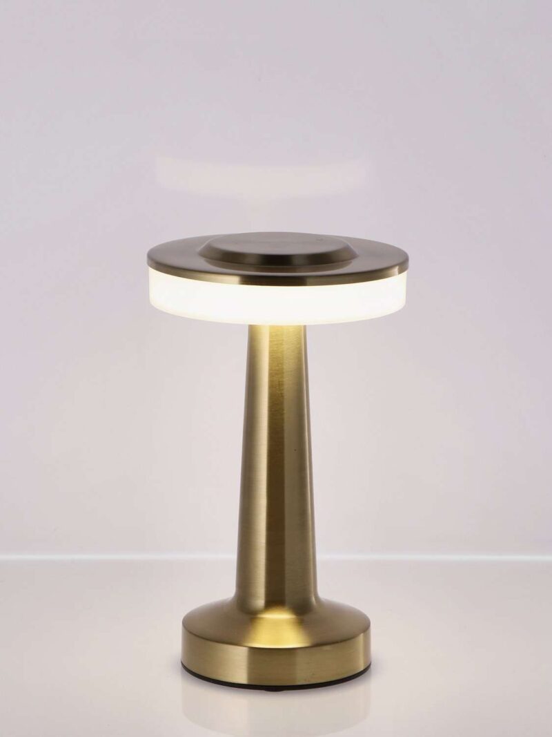 Lampada Da Tavolo Touch Ricaricabile Qirat Oro