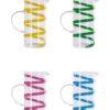 Caraffa In Vetro Trasparente Con Decori Colorati 1,42L