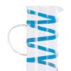 Caraffa In Vetro Trasparente Con Decori Colorati 1,42L