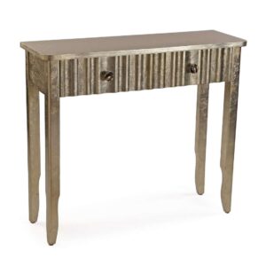 Consolle Zest con 2 Cassetti Oro Invecchiato 90 cm