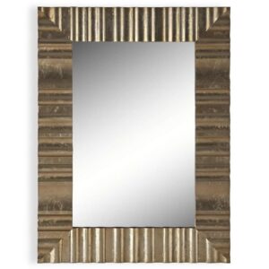 Specchio da Parete ZEST in Legno Oro Invecchiato