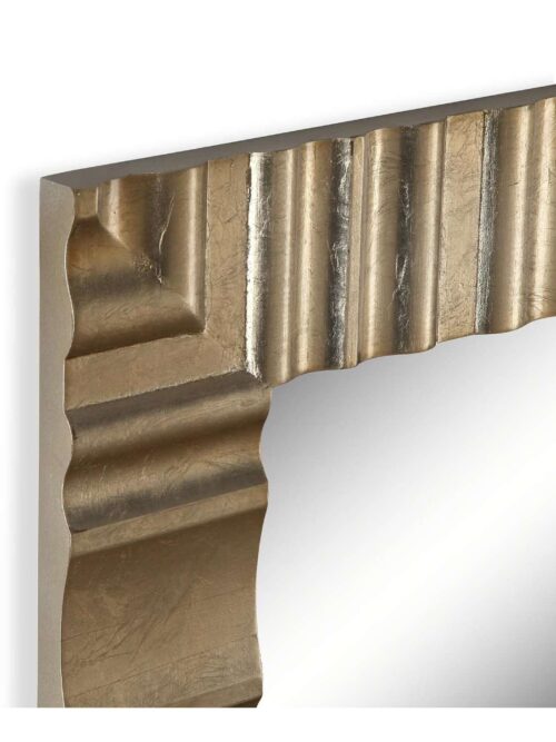 Specchio da Parete ZEST in Legno Oro Invecchiato