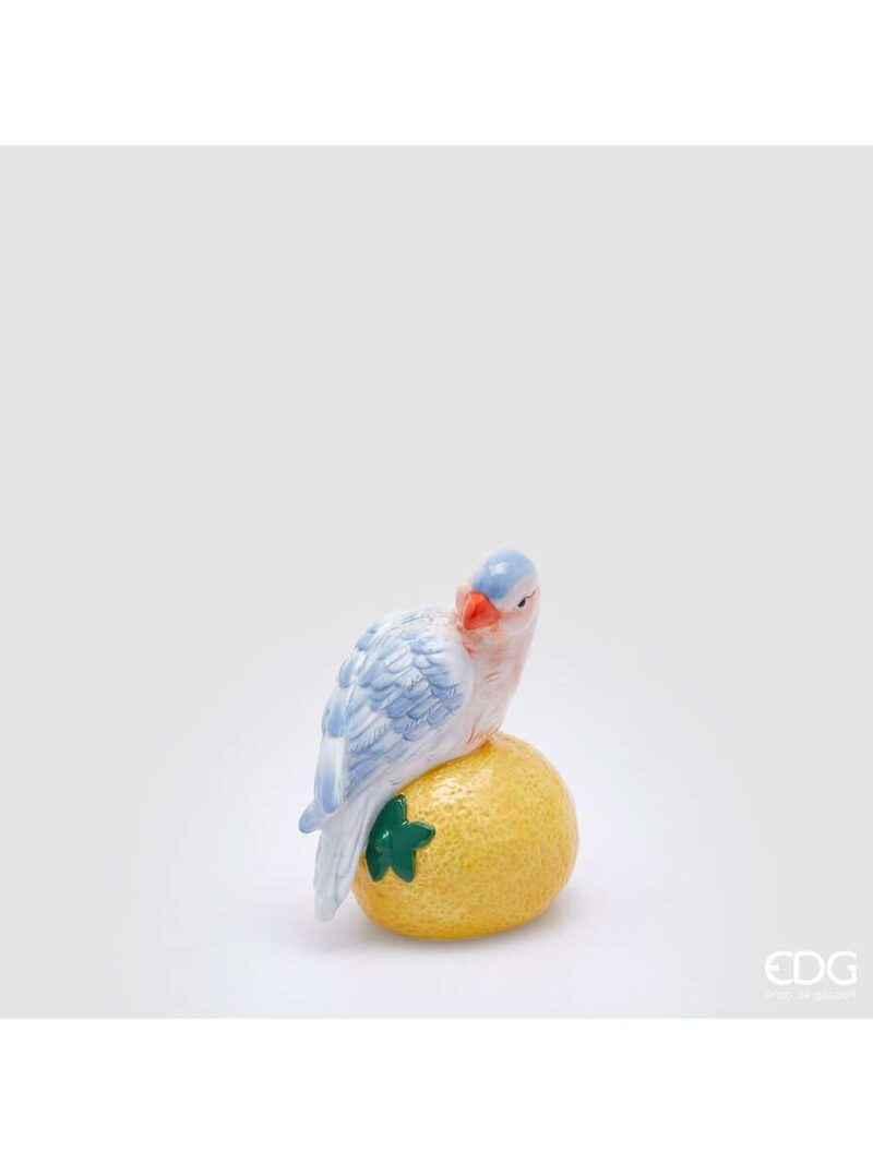 Decoro Pasquale Pappagallo In Ceramica
