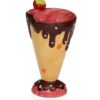 22810020B Tazza In Porcellana A Forma Di Cono Gelato Con Ciliegina