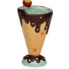 22810020C Tazza In Porcellana A Forma Di Cono Gelato Con Ciliegina
