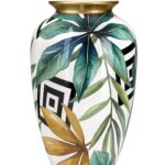 Vaso in Ceramica Palme Tropicali