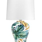Lampada in Ceramica Palme Tropicali