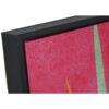 Quadro Leopardo In Velluto Con Cornice In Legno Nero