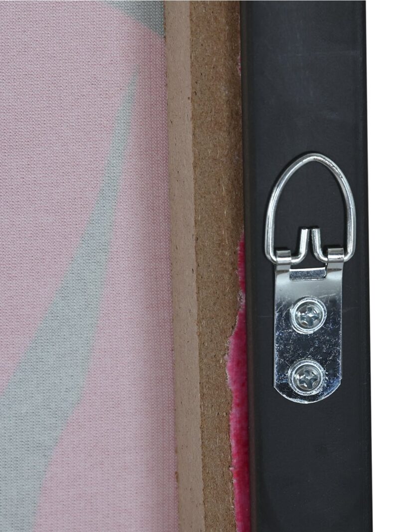 Quadro Leopardo In Velluto Con Cornice In Legno Nero