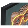 Quadro Led Leopardo Jungle Su Tela Pitturato A Mano