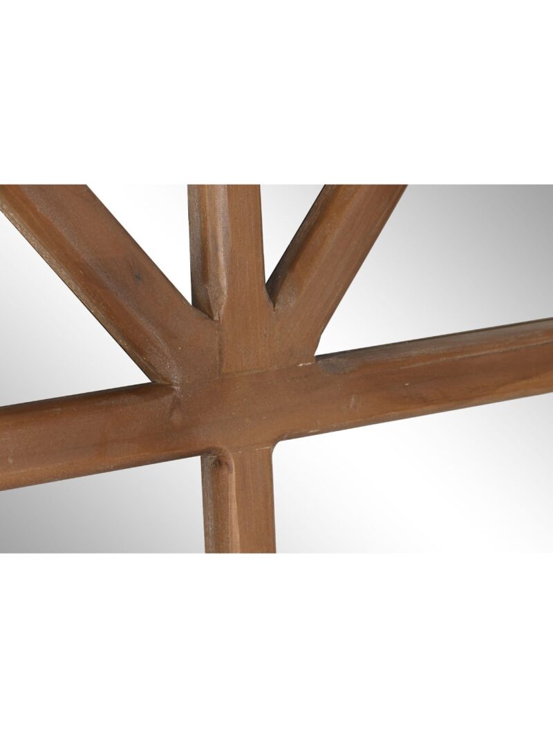 Specchio Doppia Finestra Inglese Ad Arco Abete E Cristallo 150×186 Cm
