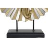 Figura Decorativa Testa Di Elefante Dorato Con Specchi