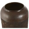 Vaso Ceramica 20X20X50 Cm Effetto Ossidato Marrone