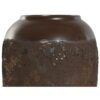 Vaso Ceramica 16X16X31 Cm Effetto Ossidato Marrone