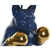 Lampada Da Tavolo In Resina Paralume Nero 36×36×55 Cm | Modelli Bulldog E Gorilla