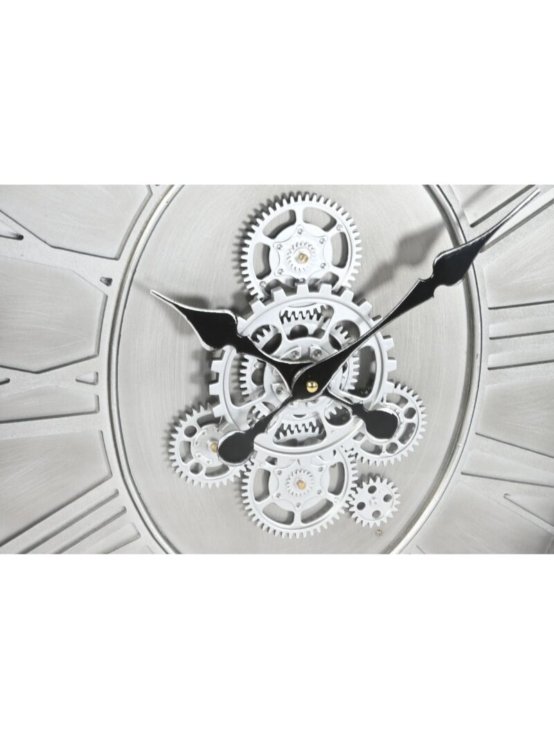 Orologio Da Parete Ovale Legno Pino E Metallo